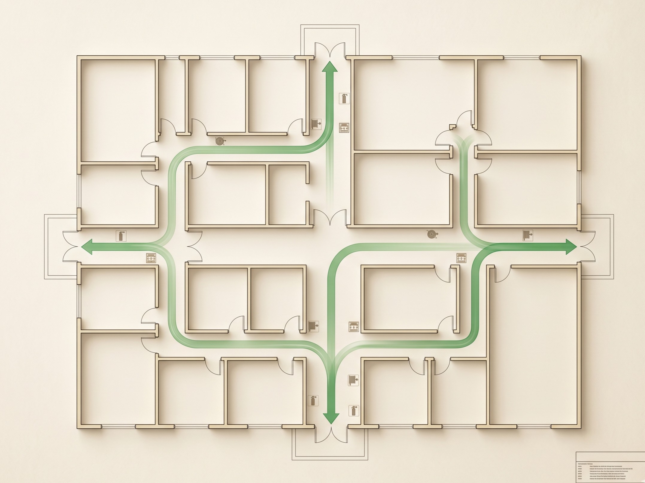 Fire evacuation diagrams AS 3745